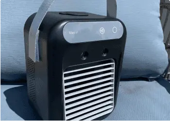 Glacier Breeze customer review - cooler outdoors on cushions